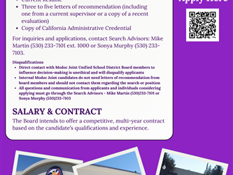 MJ Superintedent Search Qualification